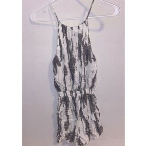 Grey/White Tie Dye Romper | Rue 21